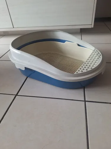 Caixa de areia com peneira, para gatos