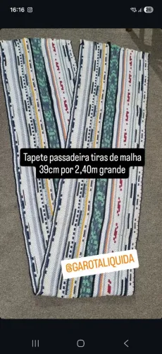 Tapete passadeira 0,39x2,40m