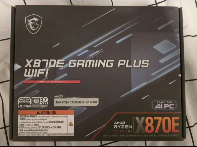 Placa mãe X870E Gaming Plus - NOVA
