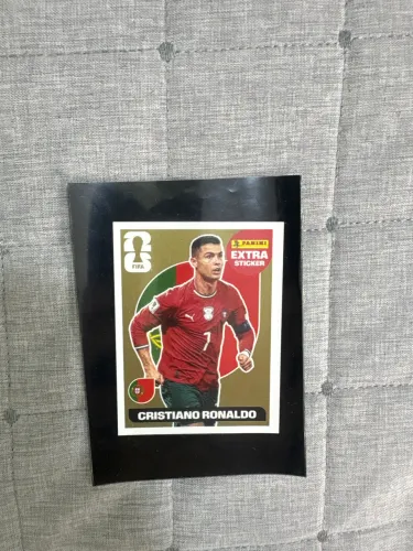 Figurinha Cristiano Ronaldo de ouro