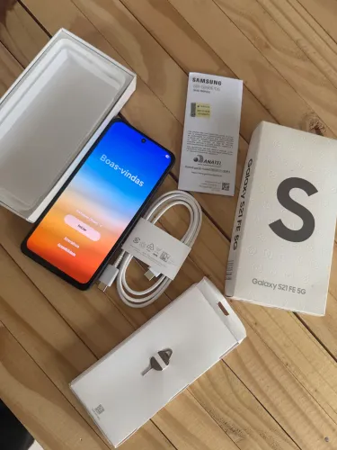 Celular S21 Fer 256gb com nota fiscal ,cabo sem uso e caixa em perfeito estado
