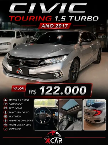 Honda Civic Sedan Touring 1.5 Turbo 16V Aut.4p 2017