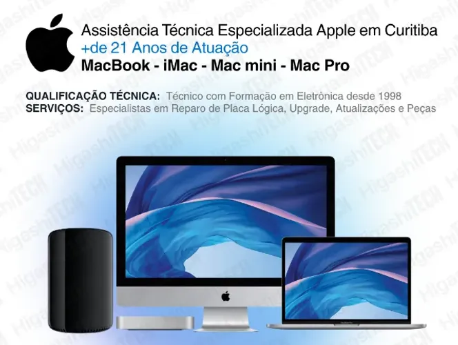 Assistência Apple Curitiba - MacBook - iMac - Mac mini - Mac Pro