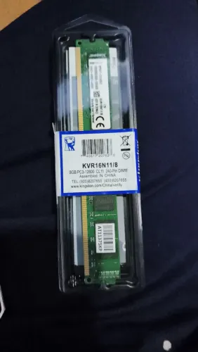 Memória Kingston 8gb DDR3 1600mhz