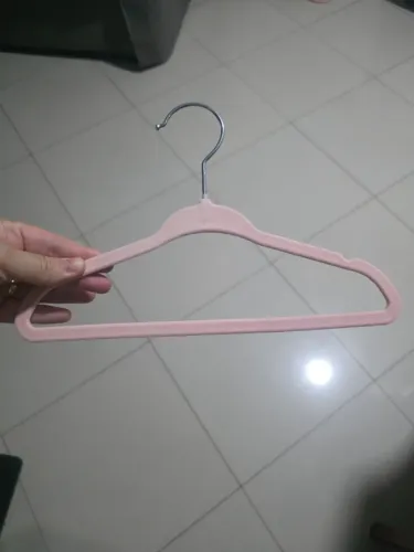 80 Cabides veludo infantil - rosa