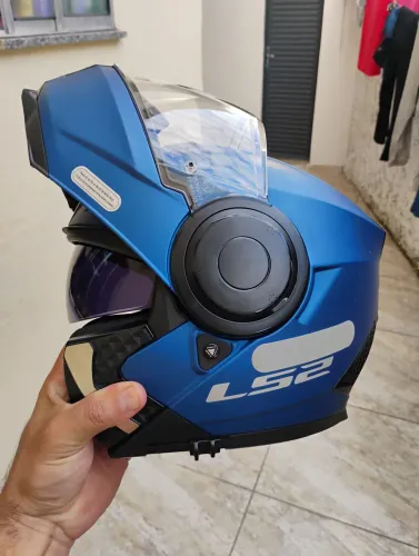 Capacete LS2 Ff902 Scope Monocolor Azul Fosco