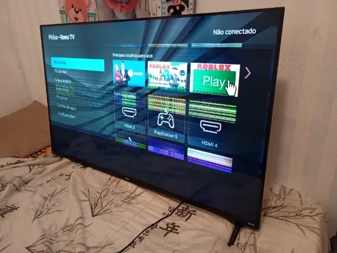 Tv 50 polegadas Philco com listras na tela