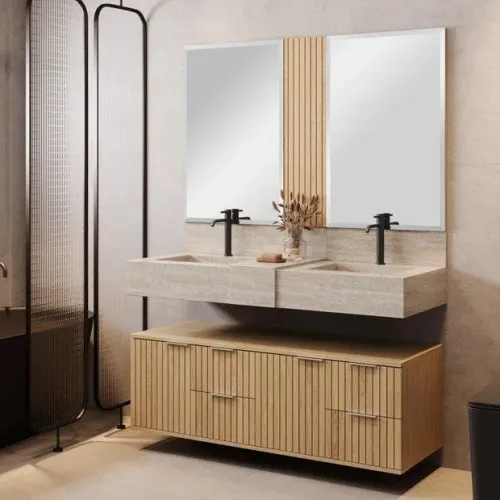 PIA ESCULPIDA EM PORCELANATO - SOFISTICAÇÃO, DURABILIDADE E DESIGN EXCLUSIVO
