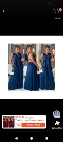 Vestido longo Festa