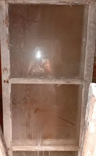 2 Porta de vidro com madeira