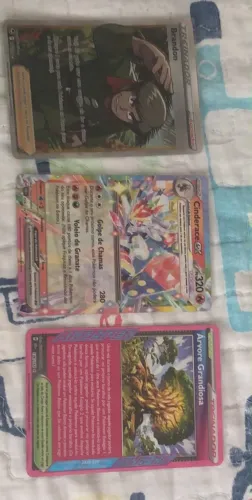 3 CARTAS POKEMON RARAS E EXCLUSIVAS