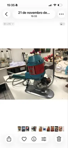 Máquina de Corte de Tecido Industrial Fioravante Super 360 - Red Line (127V)