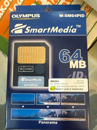 Cartão de Memória SmartMedia 64MB Olympus (Novo / Completo na Caixa)
