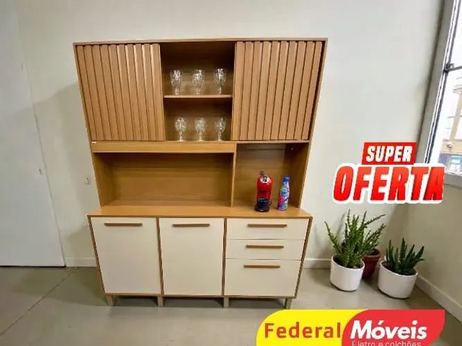 Armário para Cozinha Lindo e Compacto 1,36m - Oferta da Semana