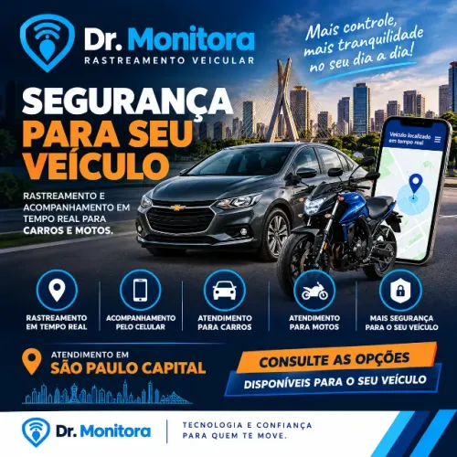 Rastreamento, Monitoramento & Recuperação veicular para Carros e Motos