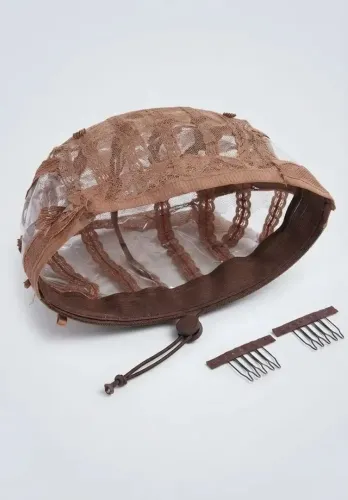 Touca para perucas, glueless, Botão regulador