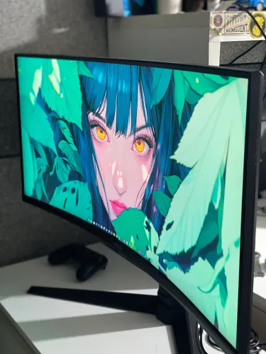 Monitor Gamer Ultrawide Asus TUF 34" Curvo WQHD 180Hz (VG34VQL3A) - Impecável