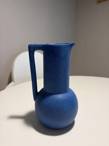 Jarra / Vaso Decorativo Tok Stok Azul - Novo