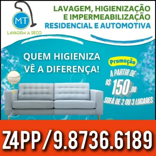 Lavagem de sofá a domicílio 