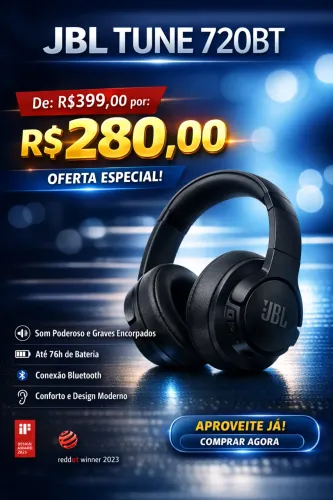 Fone de Ouvido JBL tune 720