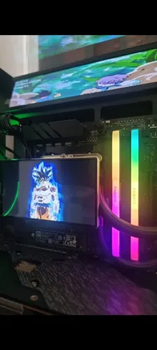 Memória Ram 2x8 frequência 3200mhz cl16 (asrgard RGB)