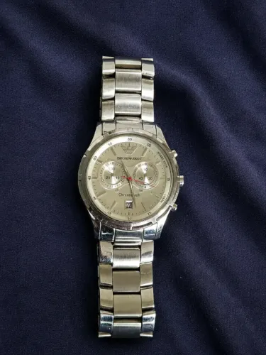 Relógio Emporio Armani AR-0534 Original Chronograph Prata