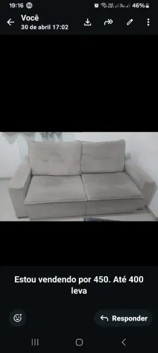 Vendo sofá com marcas de uso