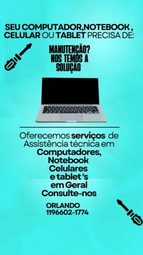 Serviços de Assistência técnica em computadores e notebook
