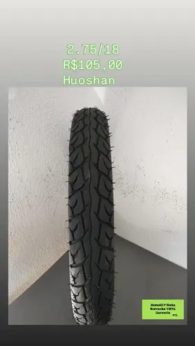 Pneu Huoshan - 2.75/18 dianteiro CG, YBR, factor, Start, Fan,125,150,160 e similares 
