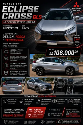 Mitsubishi Eclipse Cross GLS 1.5 16V 165cv AUT 2023
