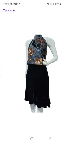 Saia e blusa Veludo 40