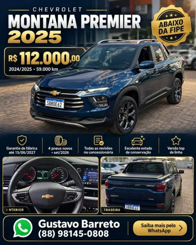 Chevrolet Montana Premier 1.2 Turbo Flex 12V Aut. 2025