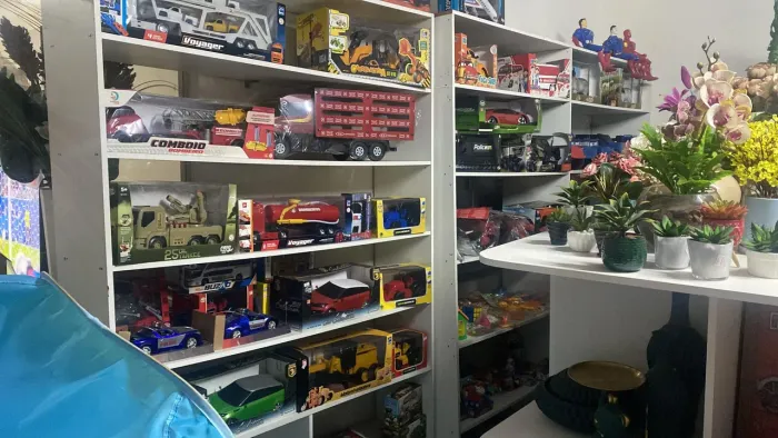 Loja decoração, brinquedos, utilidades