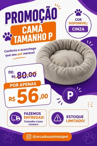 Cama pelucia para pets