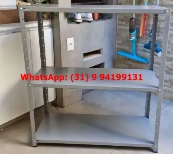 Estantes de aço 3 bandejas com 40 cm de profundidade Novas Frete Gratis 