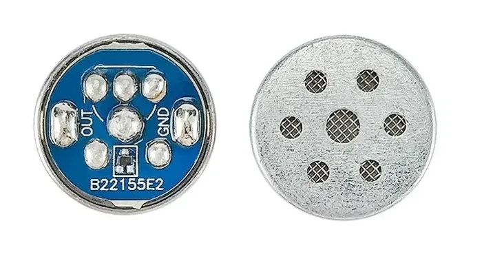 Capsula microfone condensador unidirecional 16mm