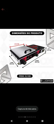 Chapa de lanche 30x60 industrial inox profissional +acessório tudo novo $200