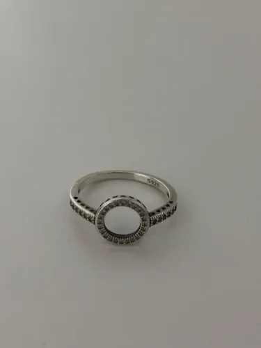 Anel Pandora Original Prata 925 - Cravejado