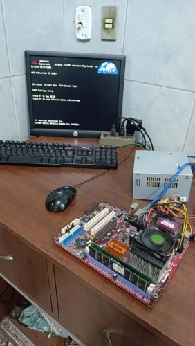 Kit placa mãe antigo