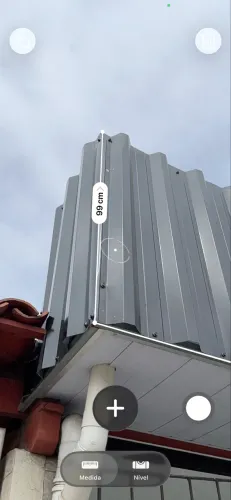 Faixada metalom com telha galvanizada