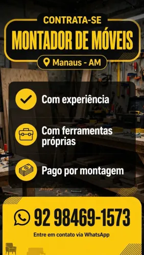 Vaga para montador com experiência