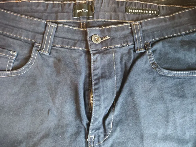 Bermuda Masculina Skate RVCA tamanho 42 Azul Marinho