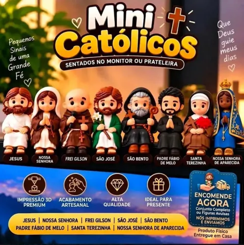 Mini Católicos sentados