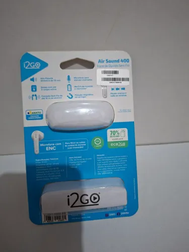 Fone de Ouvido Sem Fio Air Sound Go 2.0 I2go