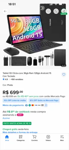 Tablet 10.1 octa-core