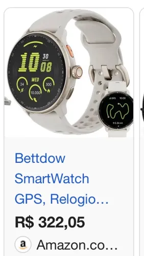 Smartwatch a prova d?água GPS Bettdow Top