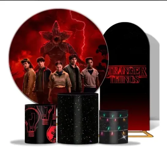 Painel tecido para festa Stranger Things