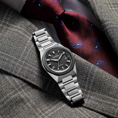Relógio Citizen Attesa Act Line Eco-drive Titânio Cb3044-55