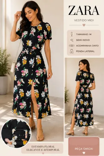 Vestido Zara seminovo