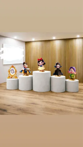 Display de mesa da Branca de Neve